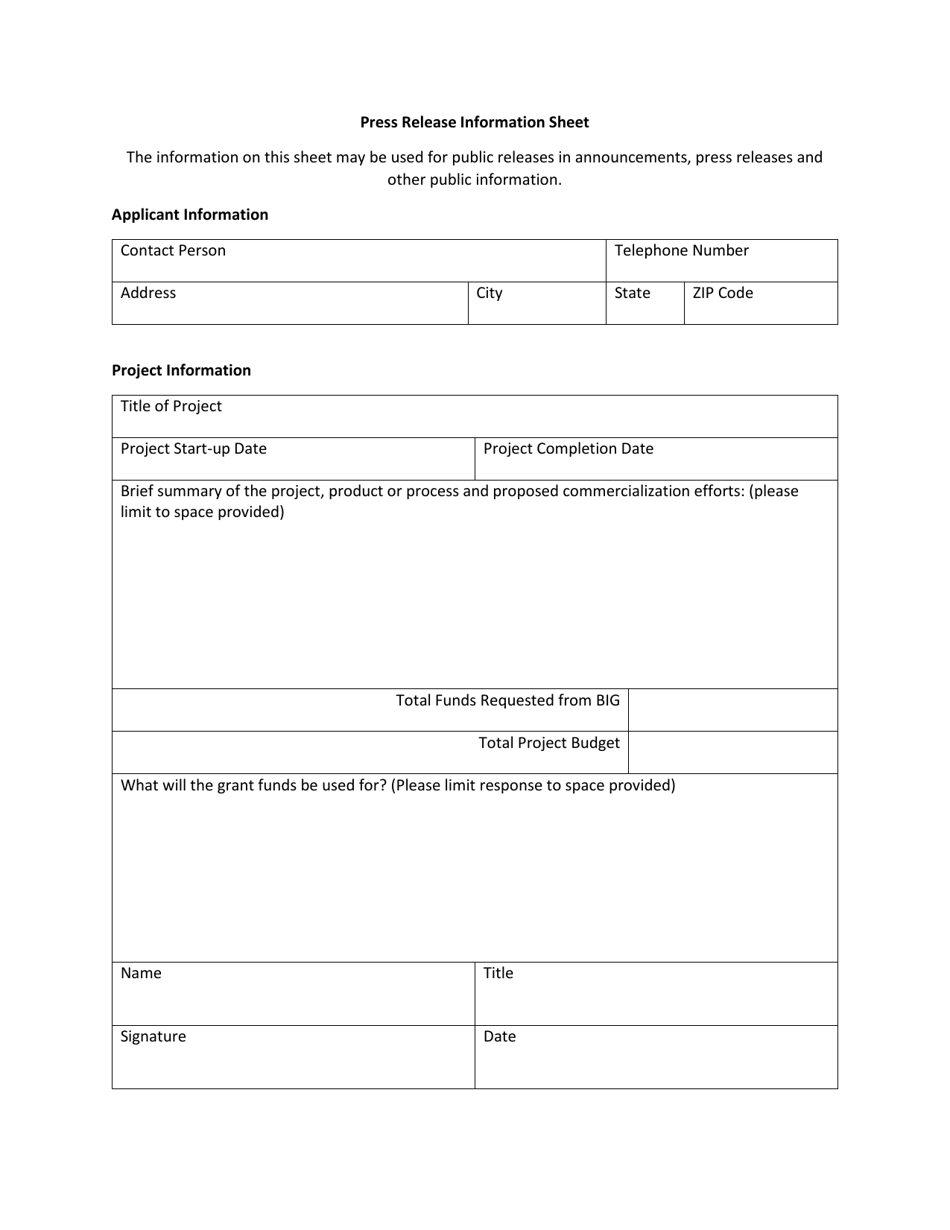 Bioscience Innovation Grant Program Application - North Dakota, Page 8