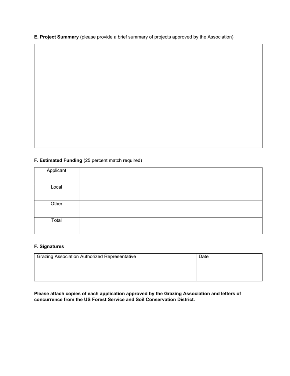 Grasslands Grazing Grant Application - North Dakota, Page 2