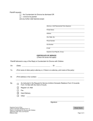 Uniform Domestic Relations Form 13 Reply to Counterclaim for Divorce With Children - Ohio, Page 3