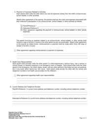 Uniform Domestic Relations Form 21 Parenting Plan - Ohio, Page 4