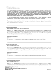 Uniform Domestic Relations Form 21 Parenting Plan - Ohio, Page 5