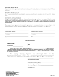 Uniform Domestic Relations Form 19 Separation Agreement - Ohio, Page 13