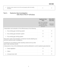 Form GD0688 Explosive Gas Monitoring Plan Application Tabs - Ohio, Page 7