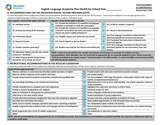 English Language Academic Plan (Elap) - Oklahoma, Page 3