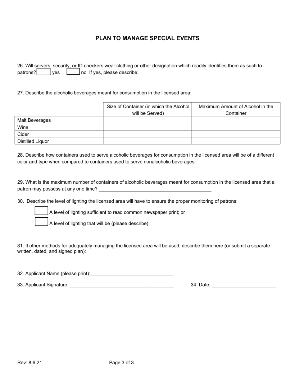 Plan to Manage Special Events - Oregon, Page 3