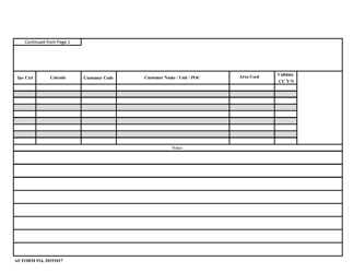 AF Form 914 Physical Inventory Validation Form, Page 2