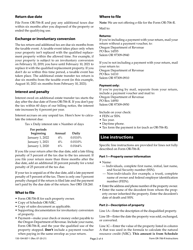 Instructions for Form OR-706-R, 150-104-007 Repayment of Oregon Natural Resource Credit - Oregon, Page 2