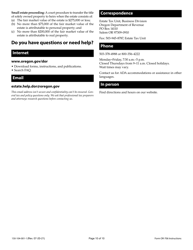 Instructions for Form OR-706, 150-104-001 Oregon Estate Transfer Tax Return - Oregon, Page 10