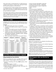 Instructions for Form OR-706, 150-104-001 Oregon Estate Transfer Tax Return - Oregon, Page 8
