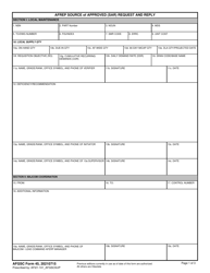 Document preview: AFGSC Form 45 Afrep Source of Approved (Sar) Request and Reply