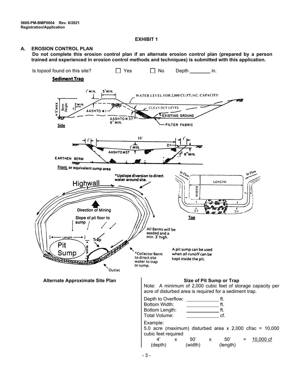 Form 5600-PM-BMP0004 General Permit for Short-Term Construction Projects Bmp-Gp-103 Registration / Application - Pennsylvania, Page 3