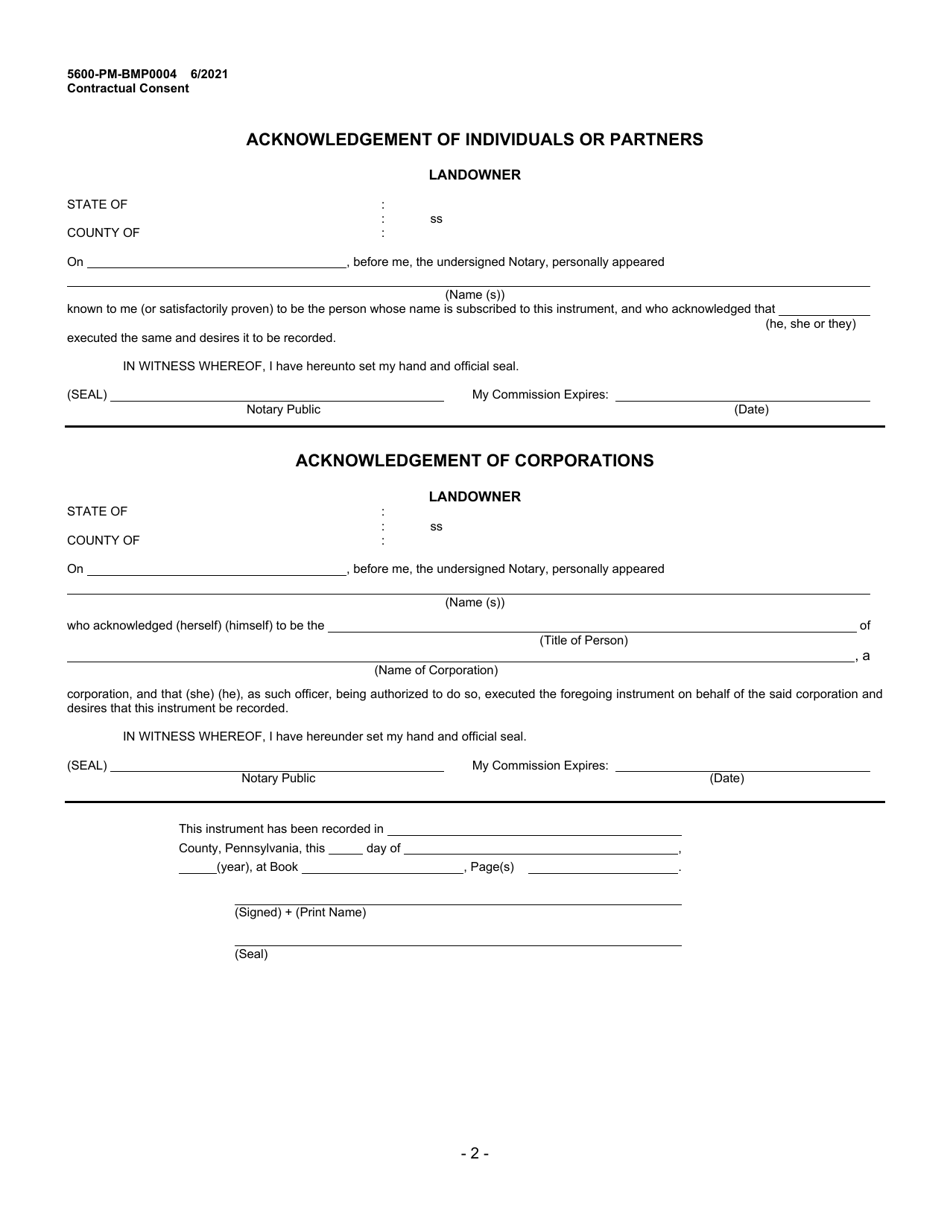 Form 5600-PM-BMP0004 General Permit for Short-Term Construction Projects Bmp-Gp-103 Registration / Application - Pennsylvania, Page 6