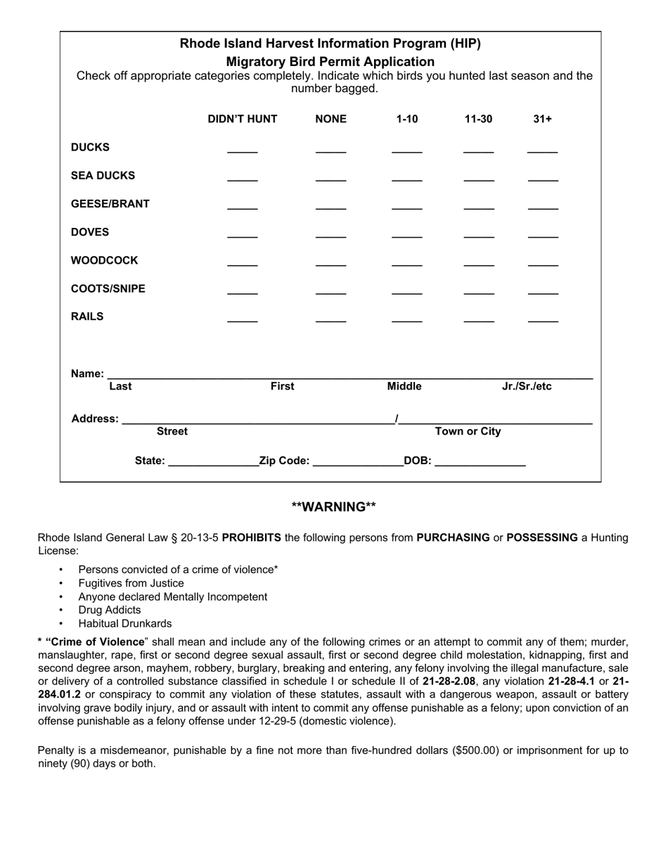 Application for 100% Permanent Disability Fishing / Combination License - Rhode Island, Page 2