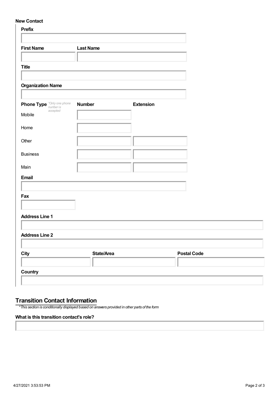 DHEC Form 2609 Stormwater Notice of Termination (Not) - Termination of Coverage for Industrial Activities - South Carolina, Page 2