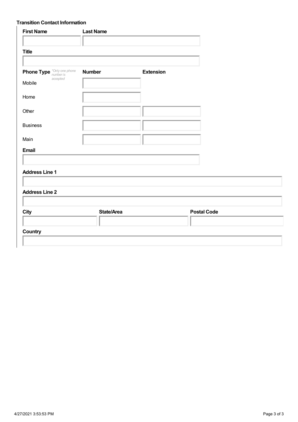 DHEC Form 2609 Stormwater Notice of Termination (Not) - Termination of Coverage for Industrial Activities - South Carolina, Page 3