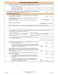 Form 202 Charitable Gaming Permit Amendment - Virginia, Page 3
