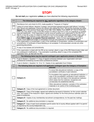 Form OCRP-100 Virginia Exemption Application for Charitable or Civic Organization - Virginia, Page 11