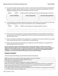 Form OCRP-103 Professional Fundraising Counsel Registration - Virginia, Page 4