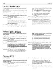 Instructions for Form TC-553 Tobacco Products Tax Return - Utah, Page 2