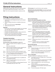 Instructions for Form TC-922 Ifta Tax Return - Utah