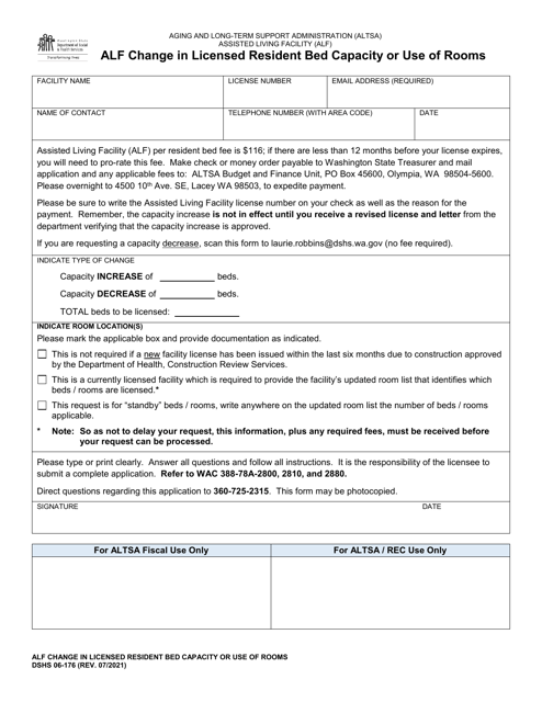 DSHS Form 06-176  Printable Pdf