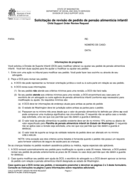Document preview: DSHS Form 09-741 Child Support Order Review Request - Washington (Portuguese)
