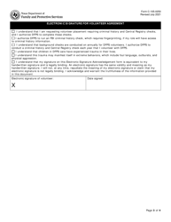Form C-105-0250 Volunteer Application - Texas, Page 3