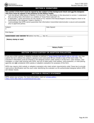 Form F-500-2970 Request for Texas Child Abuse/Neglect Central Registry - Texas, Page 4