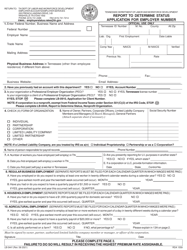 Form LB-0441 &quot;Report to Determine Status Application for Employer Number&quot; - Tennessee
