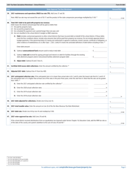Form 50-884 Tax Rate Calculation Worksheet - School Districts With Chapter 313 Agreements - Texas, Page 5
