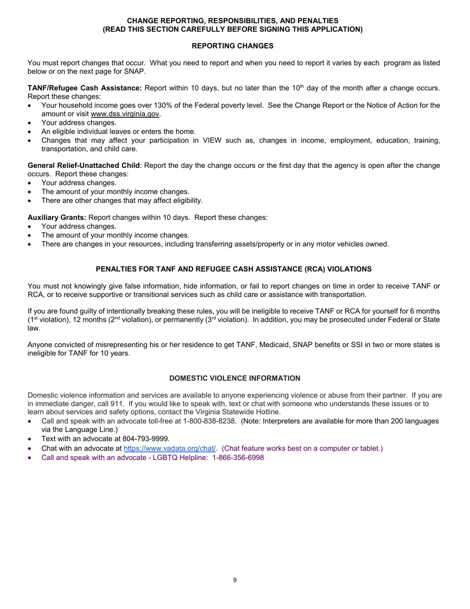 Form 032-03-0824-37-ENG Application for Benefits - Virginia, Page 13