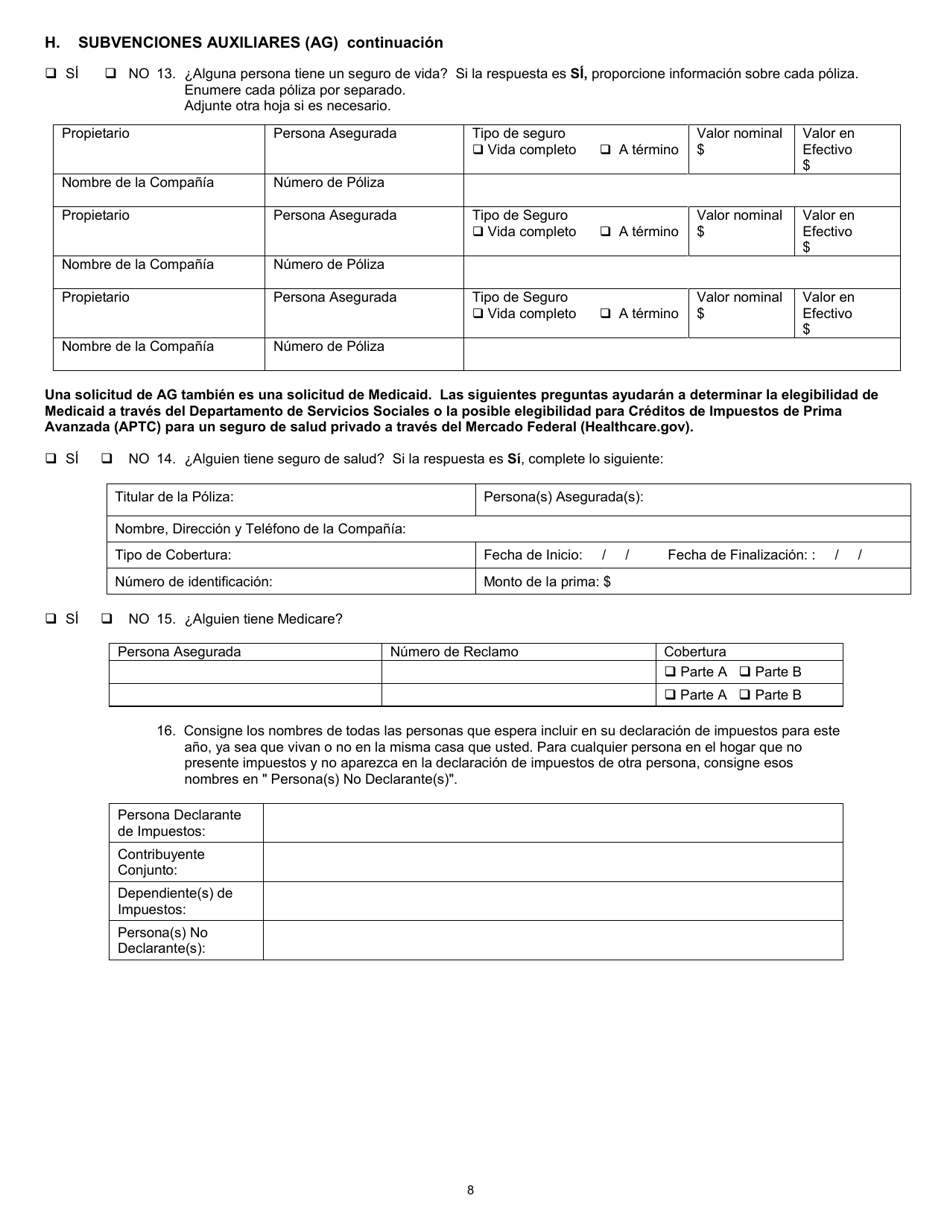 Formulario 032-03-0824-37-SPA Solicitud De Beneficios - Virginia (Spanish), Page 12