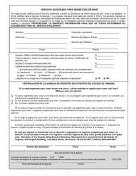 Formulario 032-03-0824-37-SPA Solicitud De Beneficios - Virginia (Spanish), Page 3