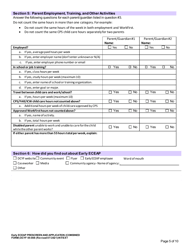 DCYF Form 05-008 Early Eceap Prescreen &amp; Application (Combined Form) - Washington, Page 5