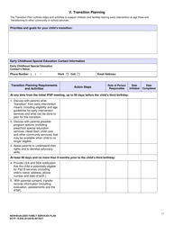 DCYF Form 15-055 Individualized Family Service Plan (Ifsp) - Washington, Page 12