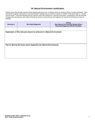 DCYF Form 15-055 Individualized Family Service Plan (Ifsp) - Washington, Page 17
