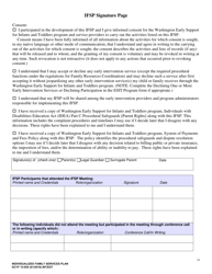 DCYF Form 15-055 Individualized Family Service Plan (Ifsp) - Washington, Page 19