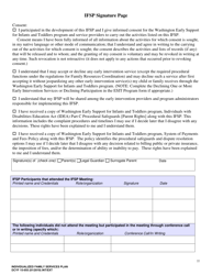 DCYF Form 15-055 Individualized Family Service Plan (Ifsp) - Washington, Page 22