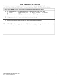 DCYF Form 15-055 Individualized Family Service Plan (Ifsp) - Washington, Page 7