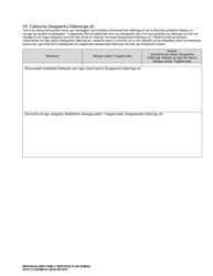 DCYF Form 15-055 Individualized Family Service Plan (Ifsp) - Washington (Somali), Page 18