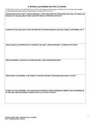 DCYF Formulario 15-055 Plan De Servicio Familiar Individualizado (Ifsp) - Washington (Spanish), Page 4