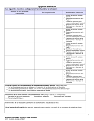 DCYF Formulario 15-055 Plan De Servicio Familiar Individualizado (Ifsp) - Washington (Spanish), Page 9