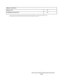 DCYF Form 15-056 Notice and Consent for Initial Evaluation Assessment - Washington (Telugu), Page 2