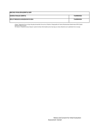 DCYF Form 15-056 Notice of Consent for Initial Evaluation Assessment - Washington (Somali), Page 3