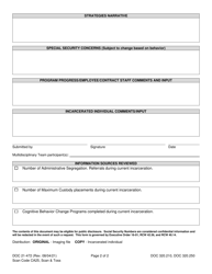 Form DOC21-472 Behavior and Programming Plan (Bpp) - Washington, Page 2