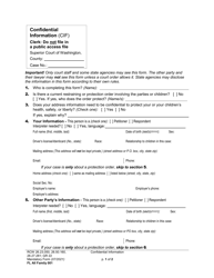 Form FL All Family001 Confidential Information (Cif) - Washington