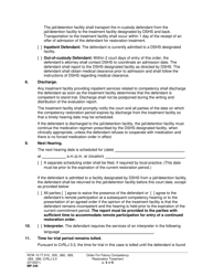 Form MP240 Order for Competency Restoration Treatment (Crorip, Crorop) - Washington, Page 5