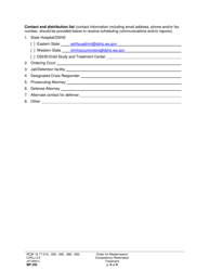 Form MP250 Order for Misdemeanor Competency Restoration Treatment (Crorip, Crorop, Cror) - Washington, Page 6