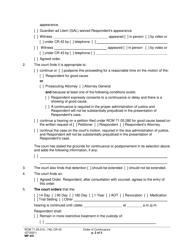 Form MP441 Order of Continuance - Washington, Page 2