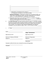 Form MP441 Order of Continuance - Washington, Page 3